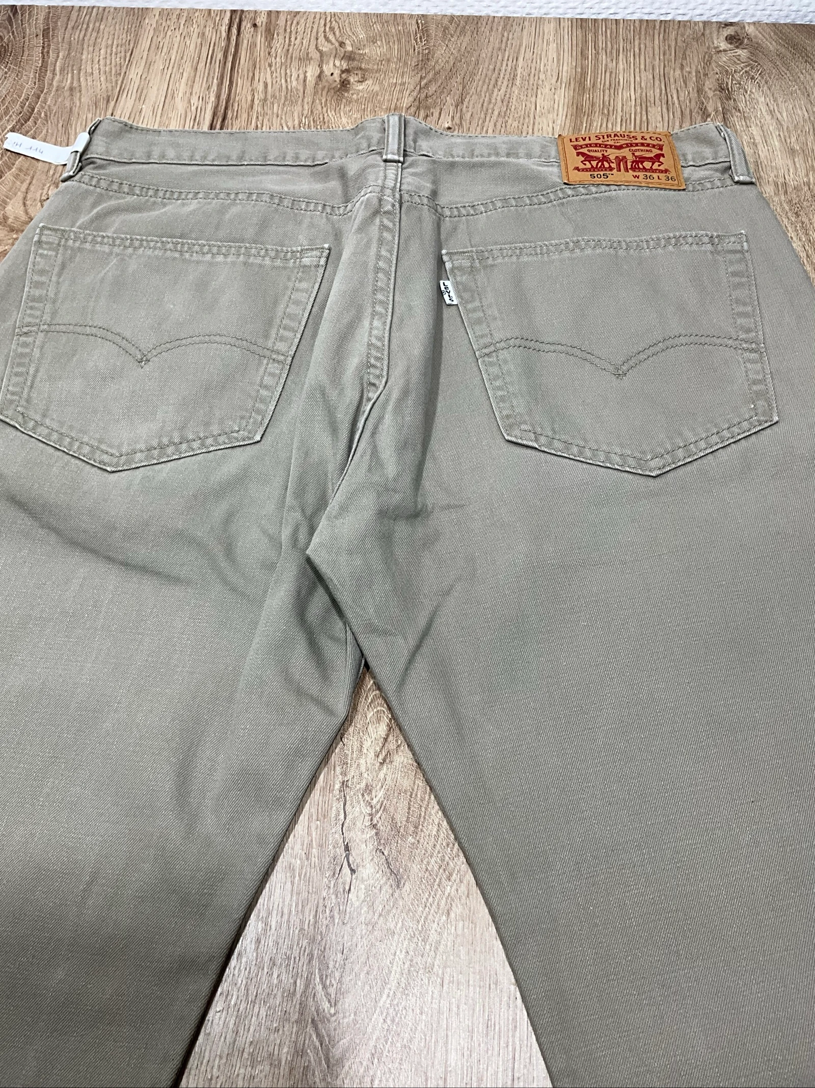 Jean Levi's 505 Straight W36 L36 Vintage 100% Algodón Cáqui lvh 114 – photo 10